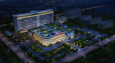 通过光影语言，蓝狐光电将医疗建筑的专业性、人文性、科技感三维统一：

功能层面：保障24小时清晰导视......